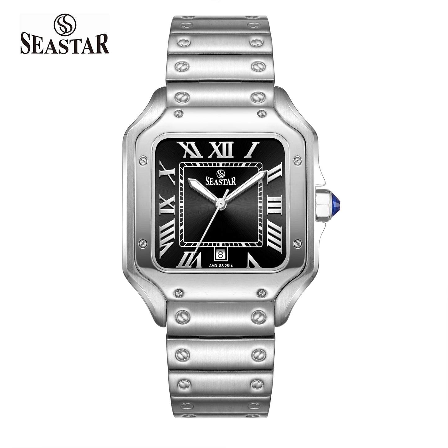 Seastar SS-2514M Japan Movement, Stainless Steel Chain Men's Watch