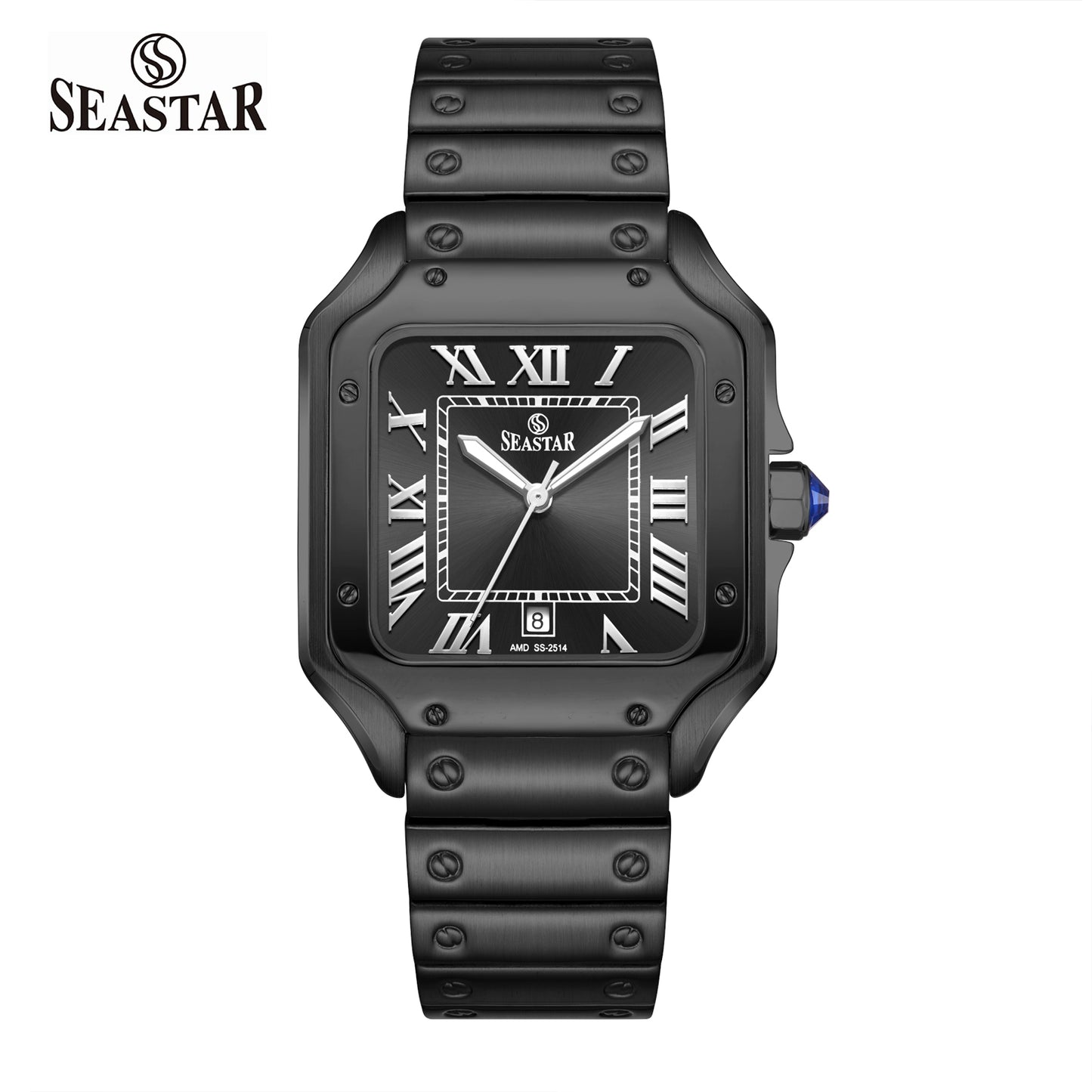 Seastar SS-2514M Japan Movement, Stainless Steel Chain Men's Watch