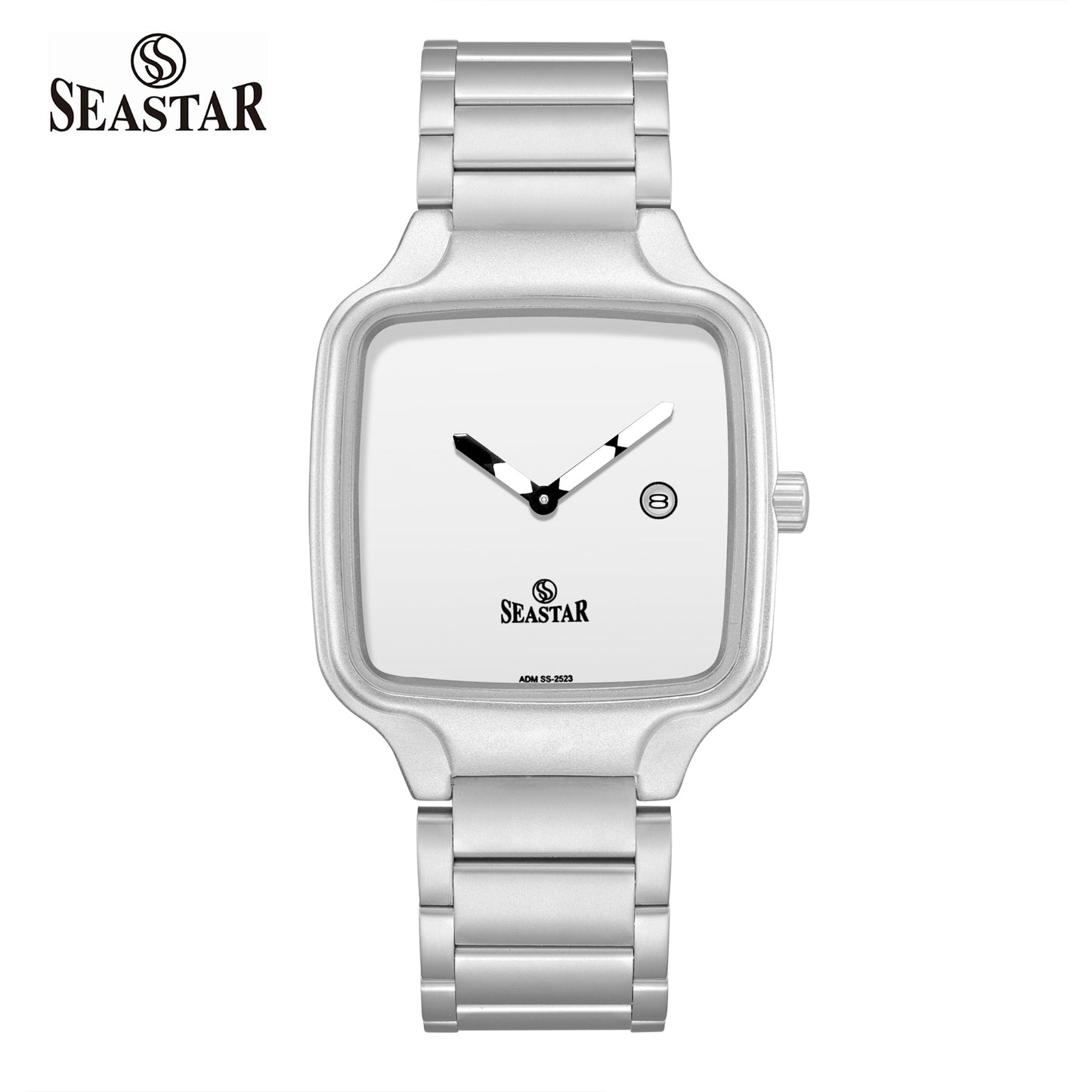 Seastar SS-2523M Square Dial Stylish Stainless Steel Chain Men’s Watch