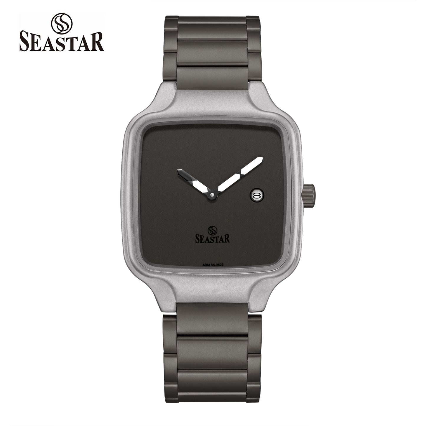 Seastar SS-2523M Square Dial Stylish Stainless Steel Chain Men’s Watch