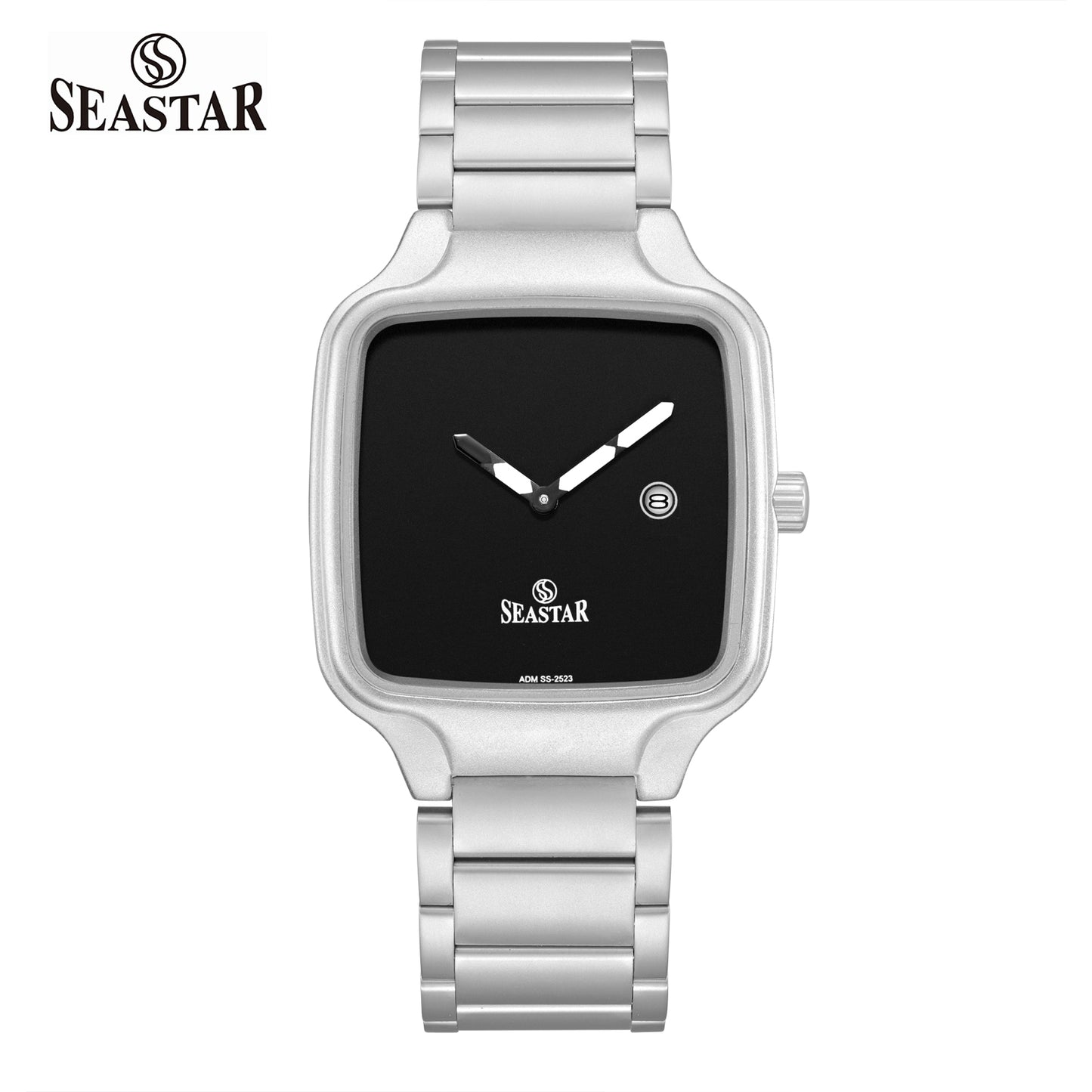 Seastar SS-2523M Square Dial Stylish Stainless Steel Chain Men’s Watch