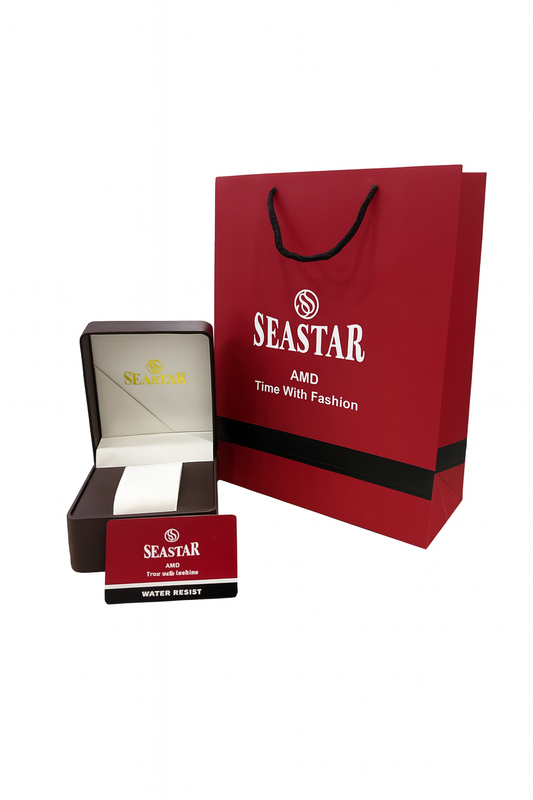 Seastar Premium Branded Packaging – Watch Box, Gift Bag & Warranty Card