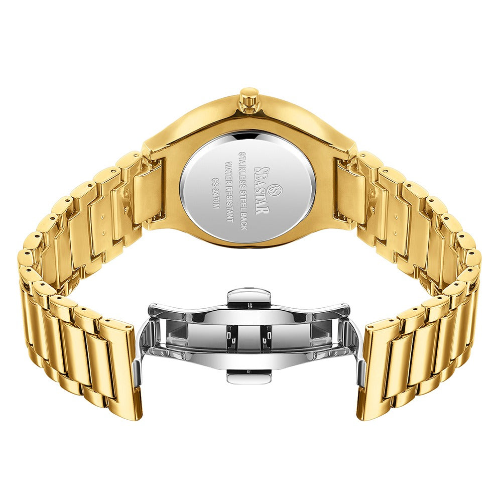Seastar SS-2470M – Ultra Slim Stainless Steel Men's Watch