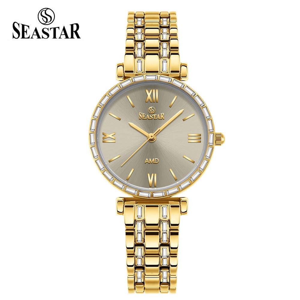 Seastar SS-2430L – Elegant Crystal Women’s Analog Watch