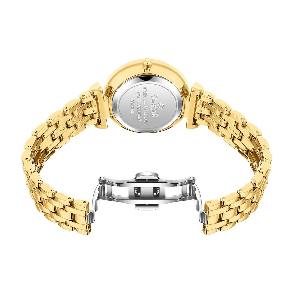 Seastar SS-2430L – Elegant Crystal Women’s Analog Watch