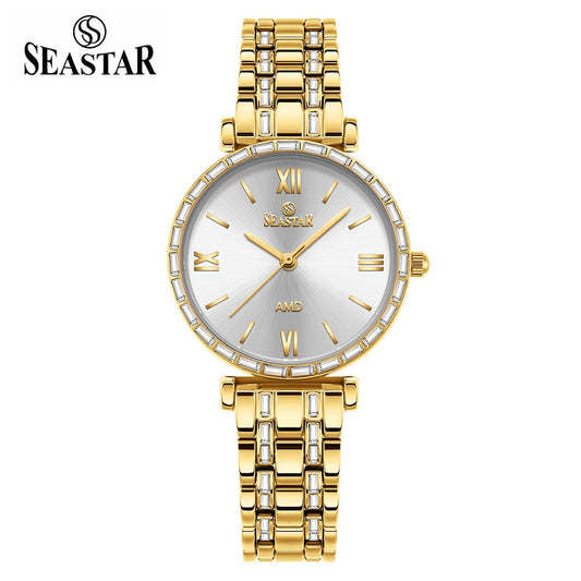 Seastar SS-2430L – Elegant Crystal Women’s Analog Watch