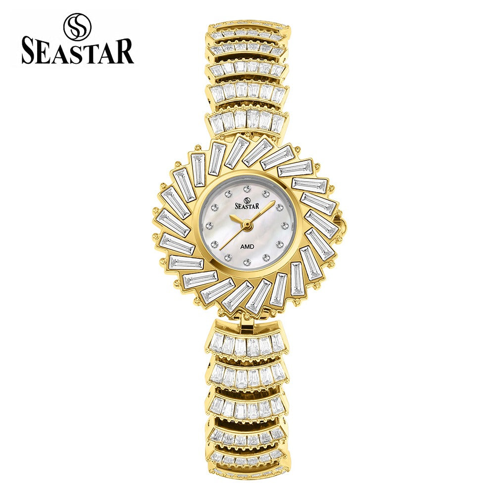 Seastar SS-2440L Women’s Luxury Crystal Flower Dial Watch