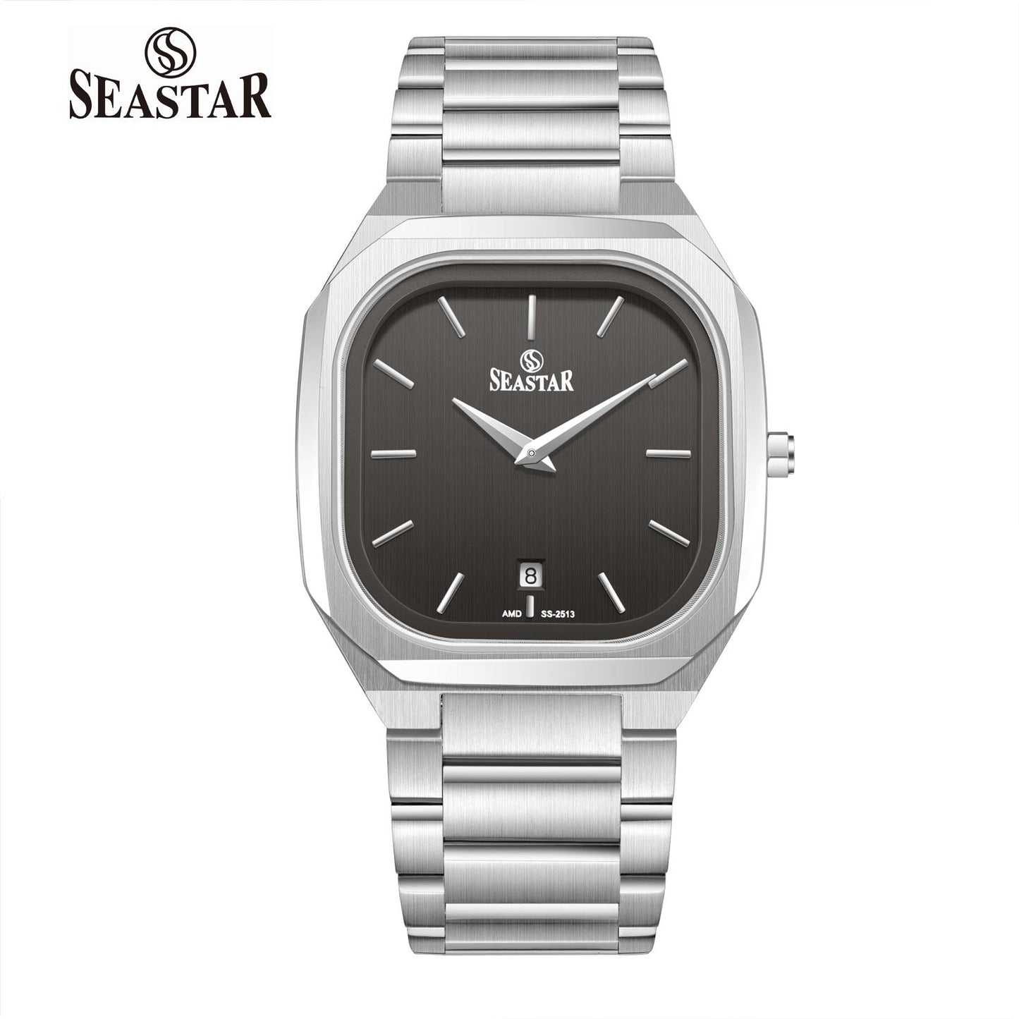 Seastar SS-2513M Premium Japan Movement Stainless Steel Chain Men's Watch