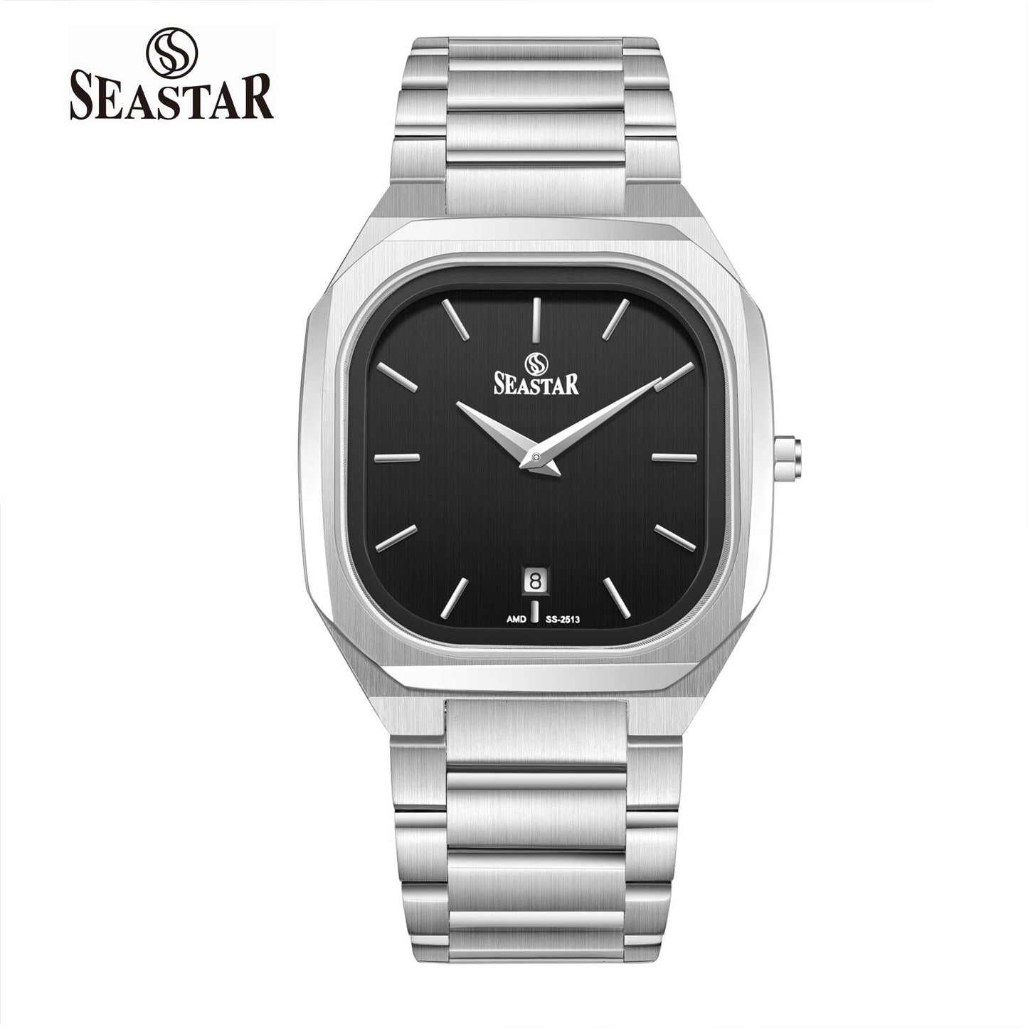 Seastar SS-2513M Premium Japan Movement Stainless Steel Chain Men's Watch