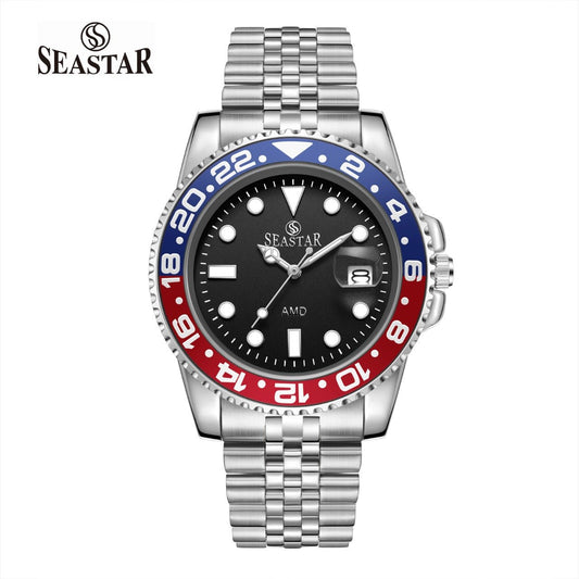 Seastar 5839M – Stainless Steel Men's Luxury Watch - Seastar Watches-Stainless Steel-Seastar Men