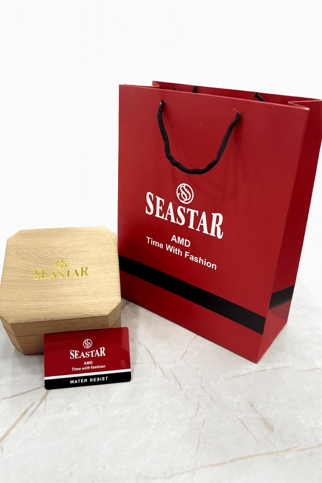 Seastar Premium Branded Packaging – Watch Box, Gift Bag & Warranty Card - Seastar Watches-boxes-accessories