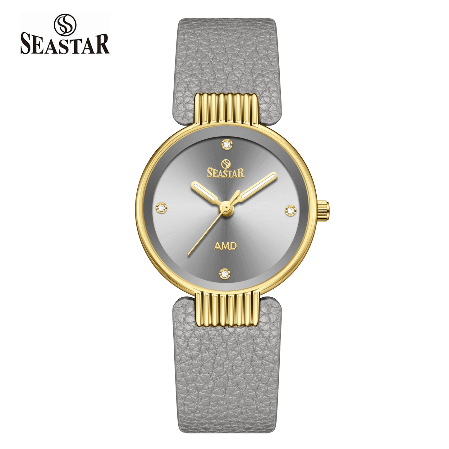 Seastar SS-2461L Vintage Round Ladies Watch | Petite Leather Strap Series