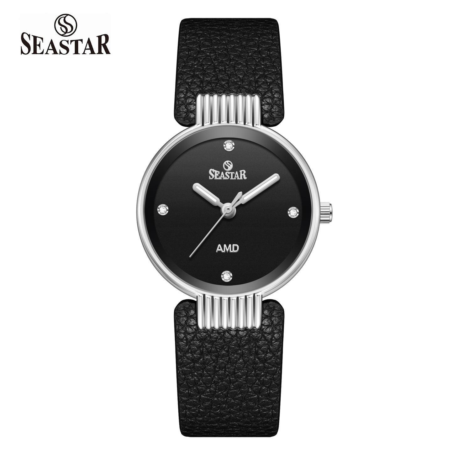 Seastar SS-2461L Vintage Round Ladies Watch | Petite Leather Strap Series