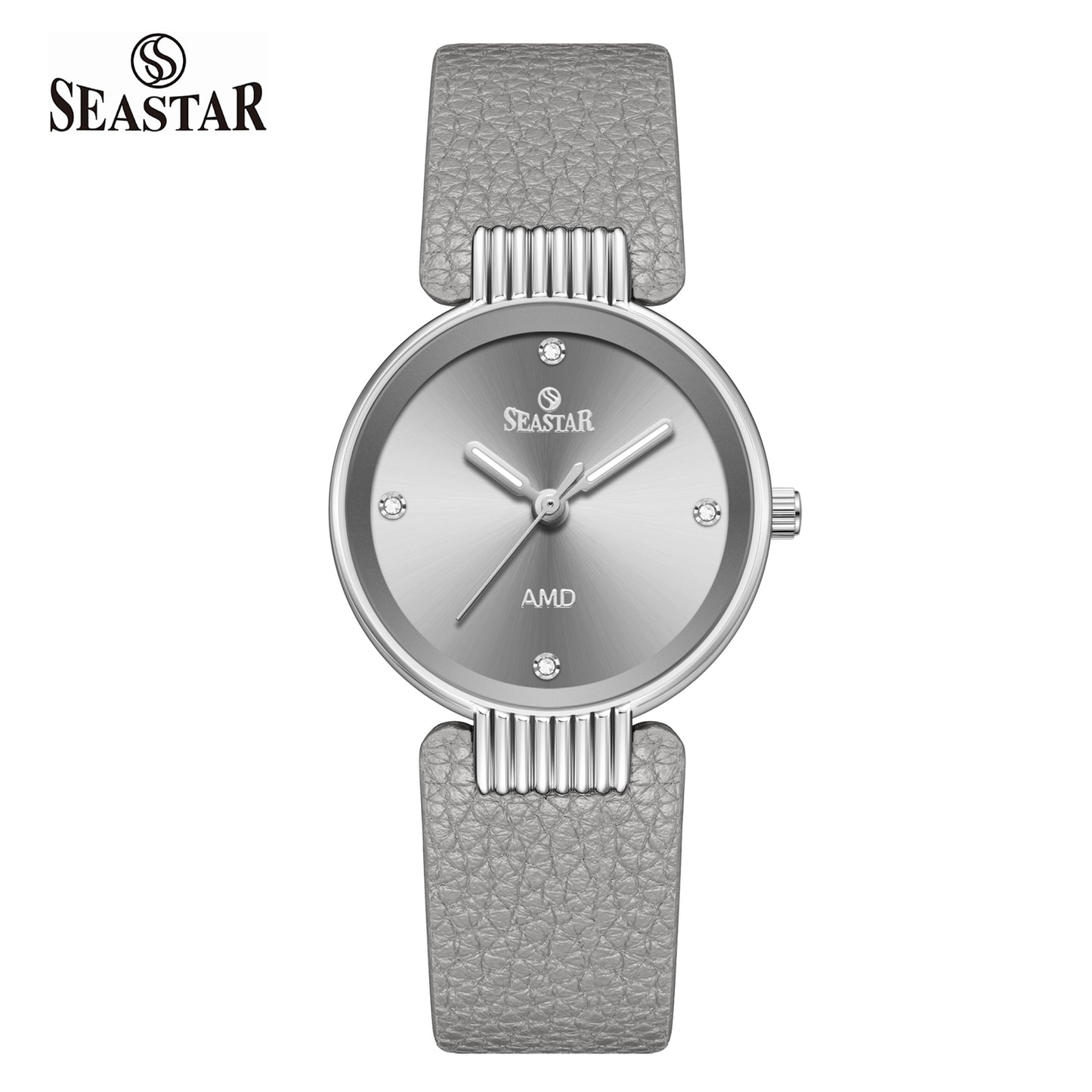 Seastar SS-2461L Vintage Round Ladies Watch | Petite Leather Strap Series