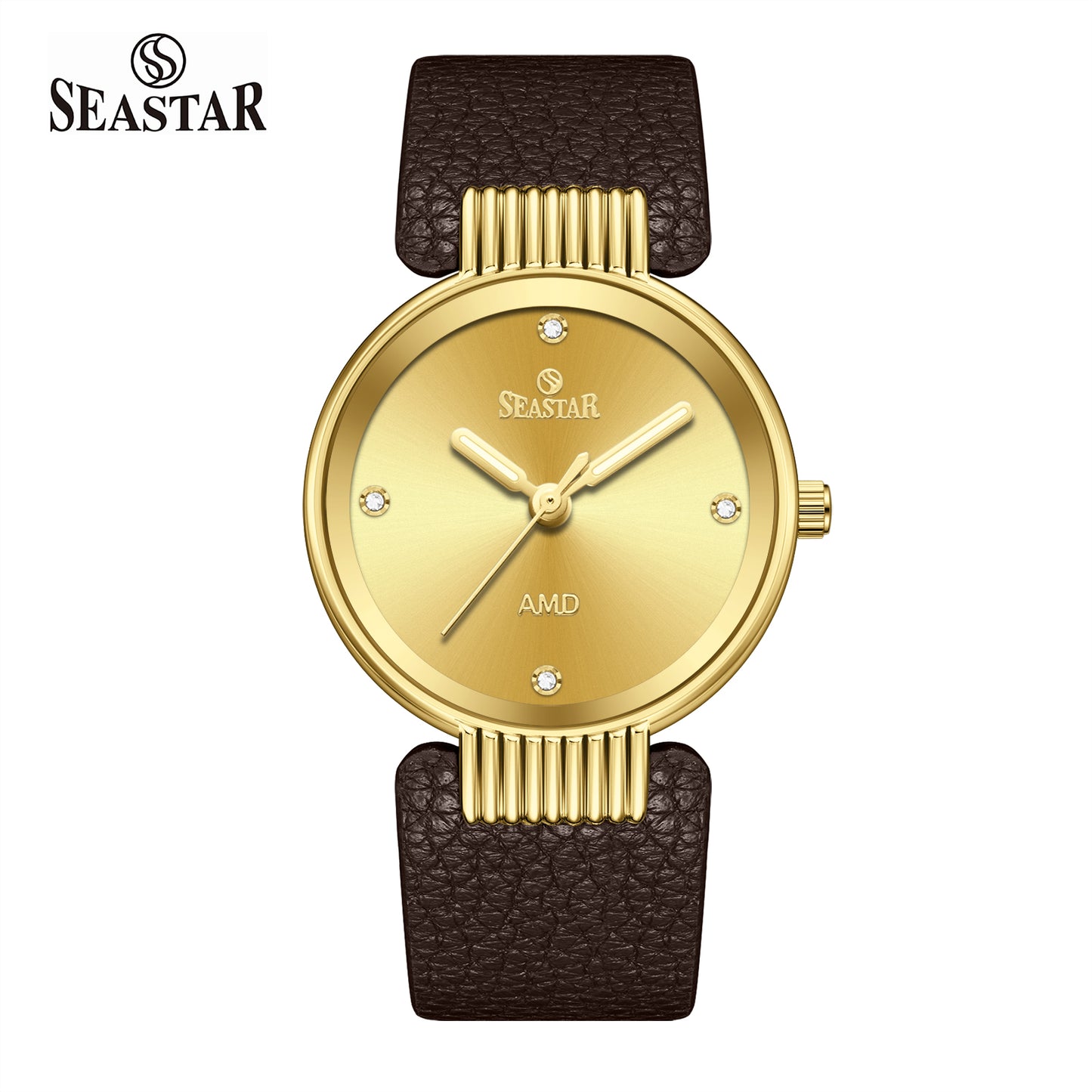 Seastar 2461 Couple – Leather Strap Watch Set For her & him