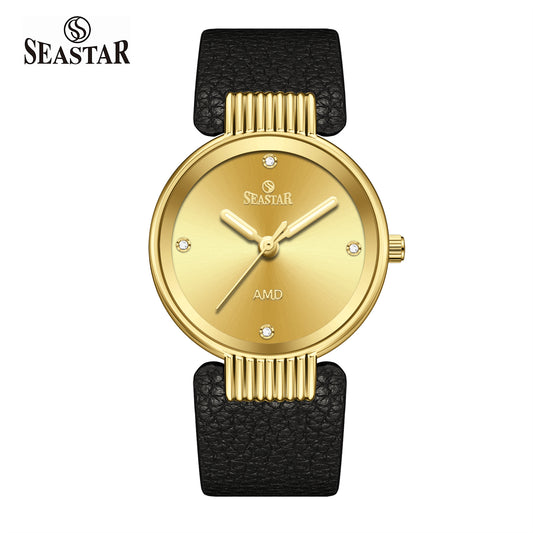 Seastar SS-2461M Men’s Classic Round Watch | Luxury Leather Strap Edition