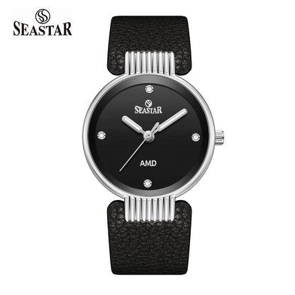 Seastar 2461 Couple – Leather Strap Watch Set For her & him