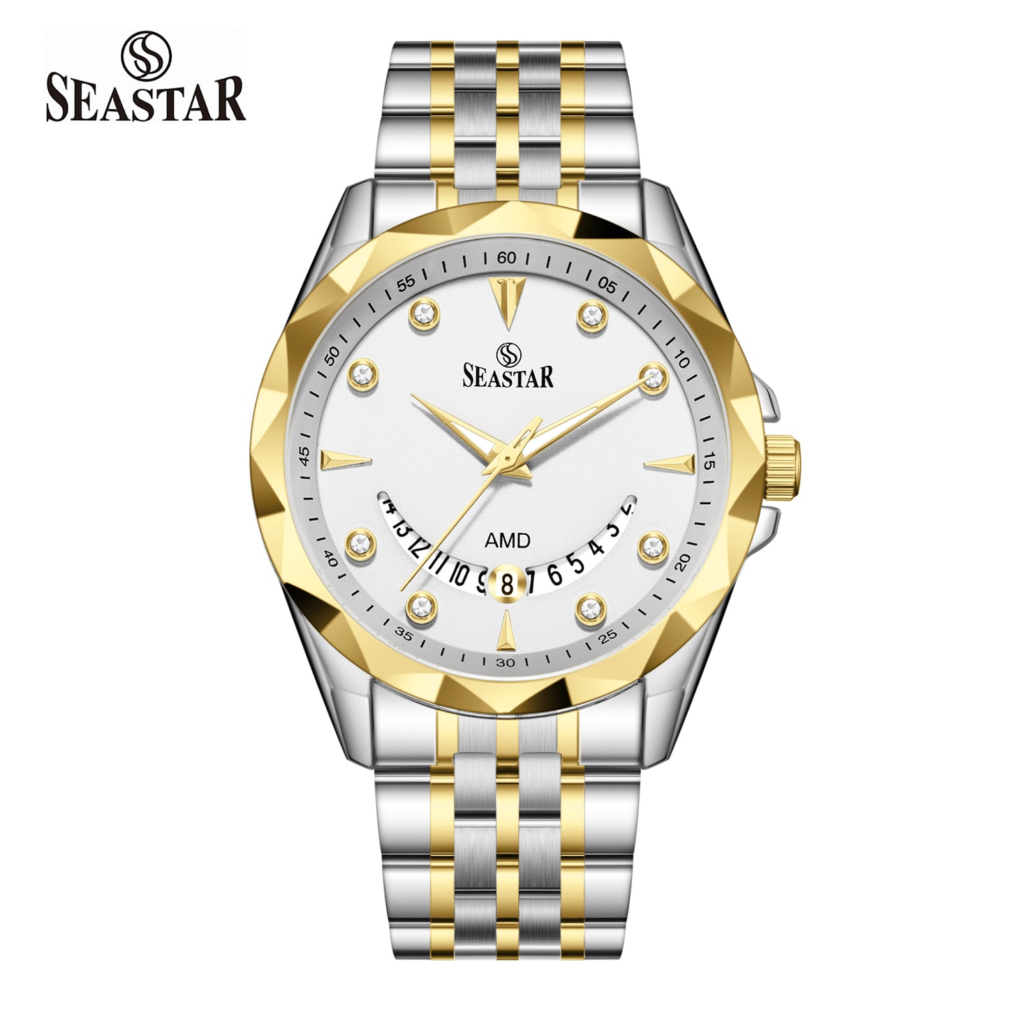 Seastar SS-2472M Stainless Steel Men's Watch