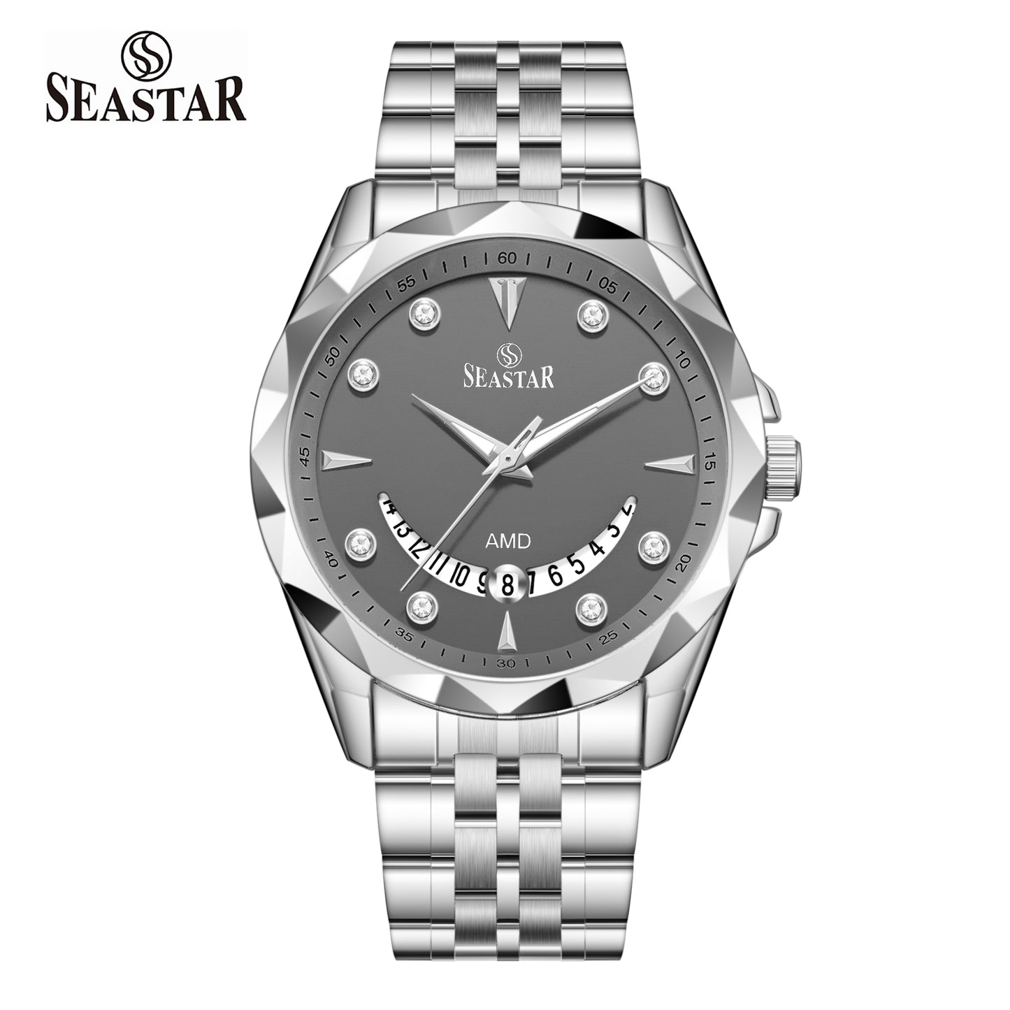 Seastar SS-2472M Stainless Steel Men's Watch