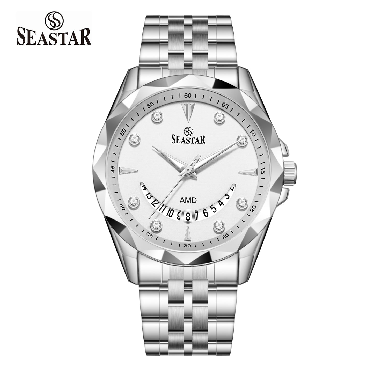 Seastar SS-2472M Stainless Steel Men's Watch