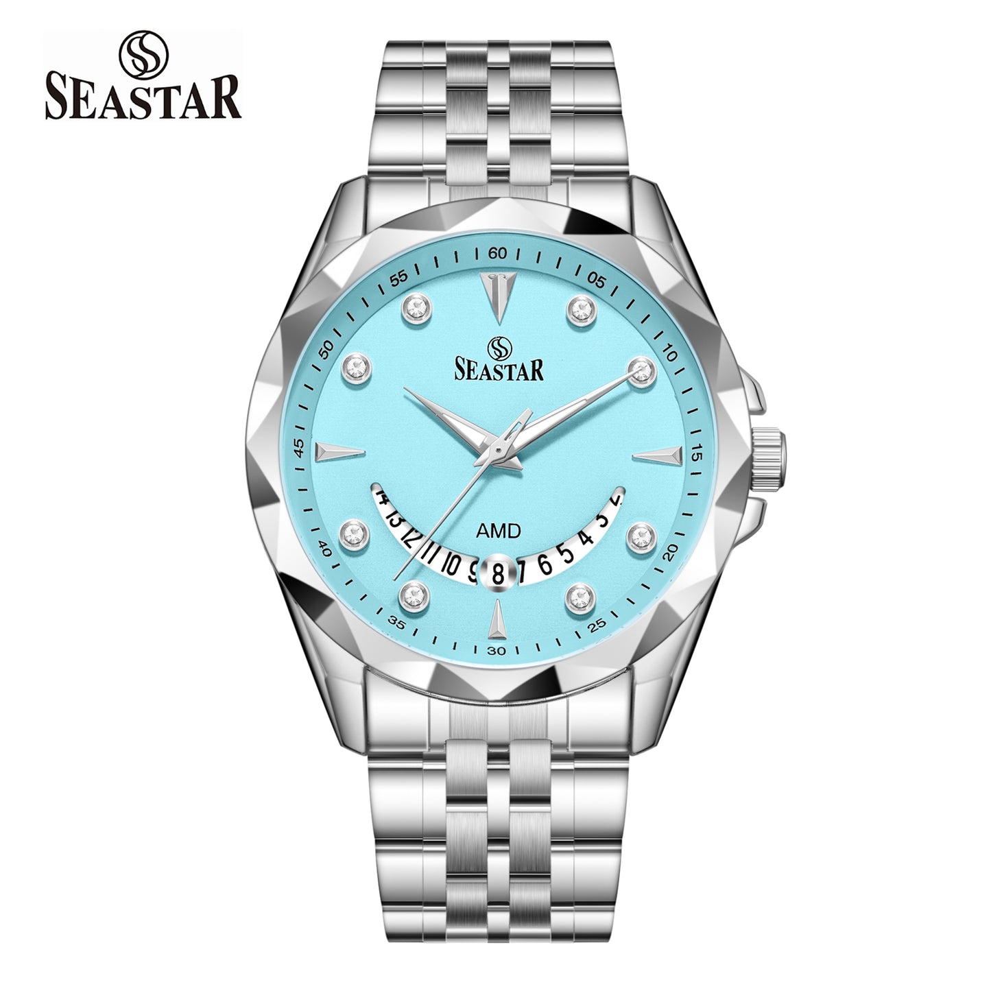 Seastar SS-2472M Stainless Steel Men's Watch