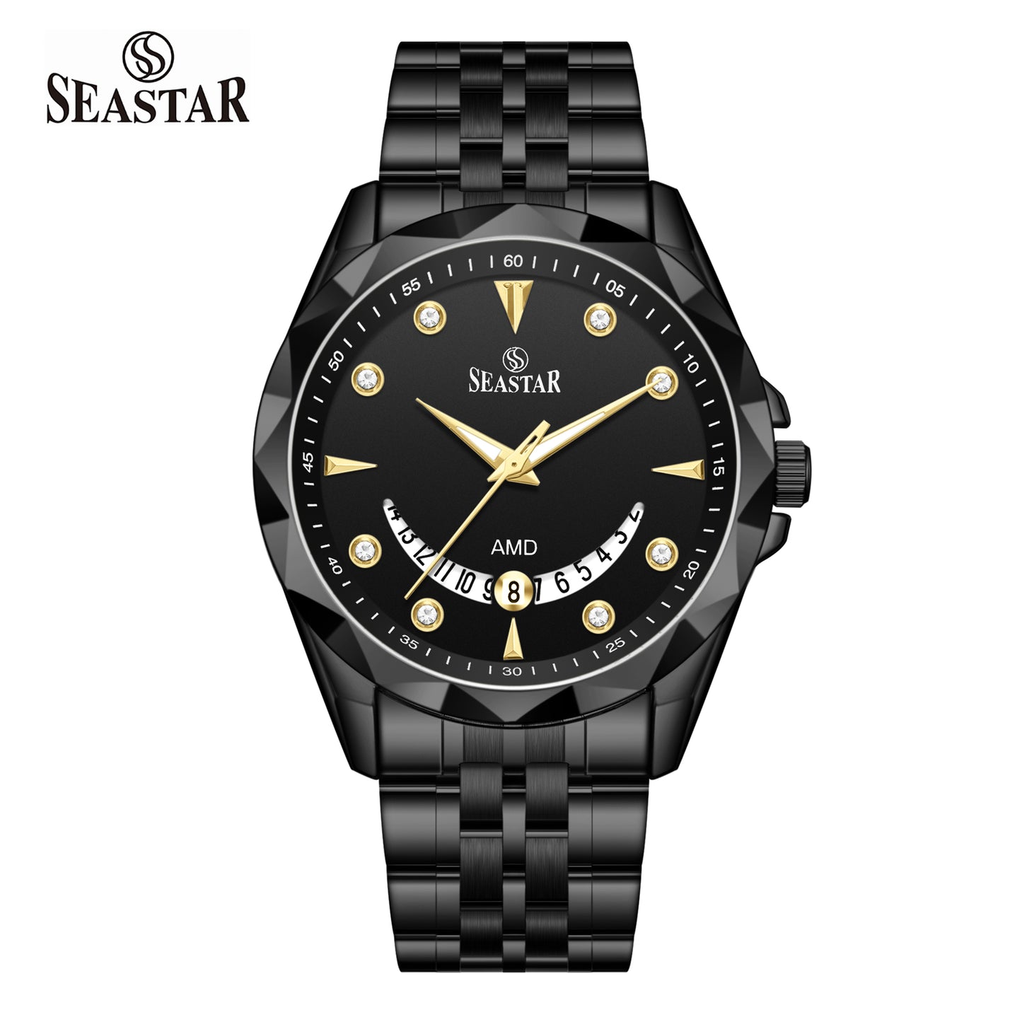 Seastar SS-2472M Stainless Steel Men's Watch