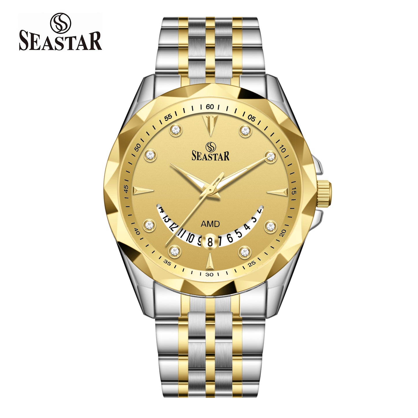 Seastar SS-2472M Stainless Steel Men's Watch