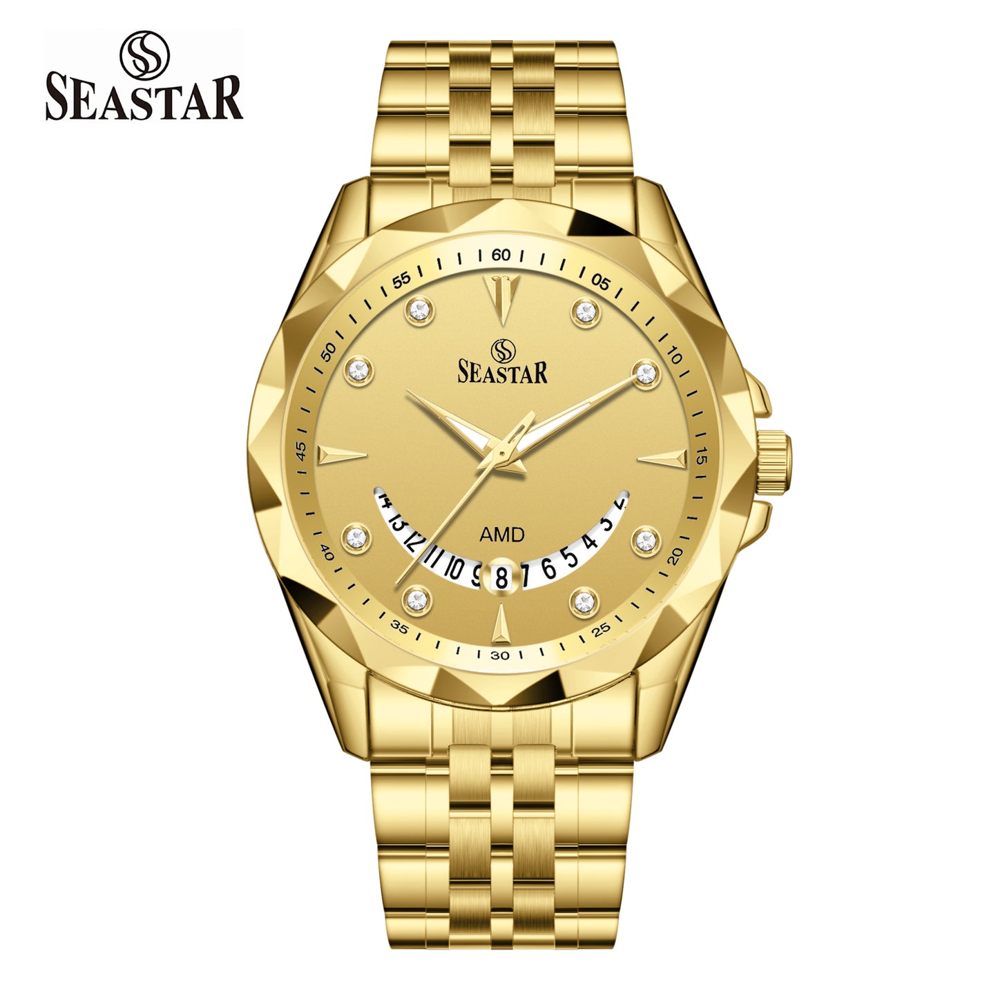 Seastar SS-2472M Stainless Steel Men's Watch