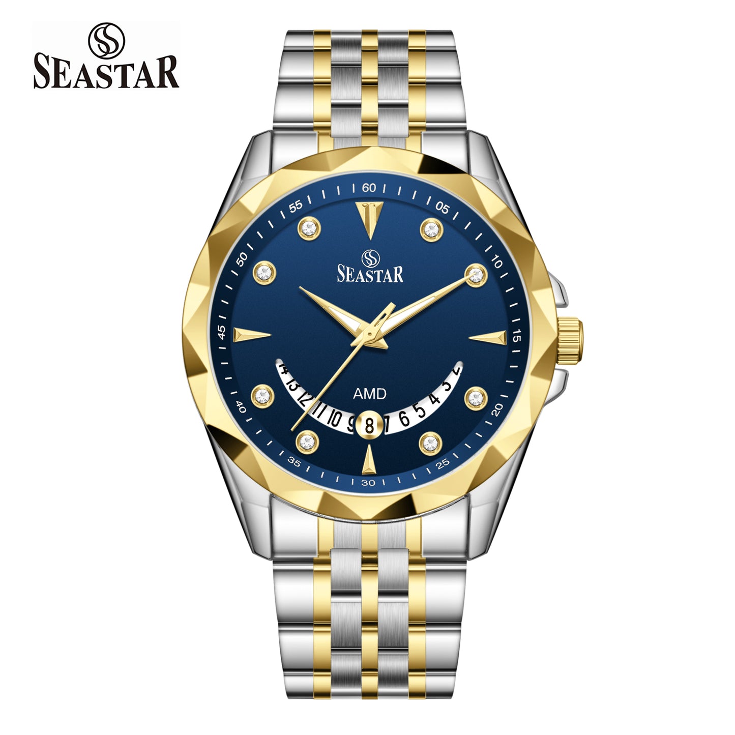 Seastar SS-2472M Stainless Steel Men's Watch
