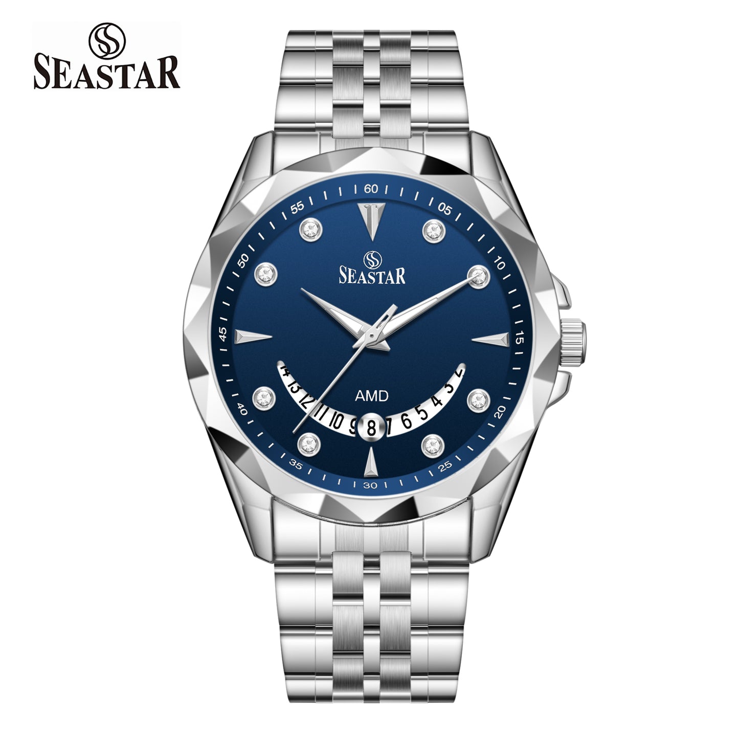 Seastar SS-2472M Stainless Steel Men's Watch