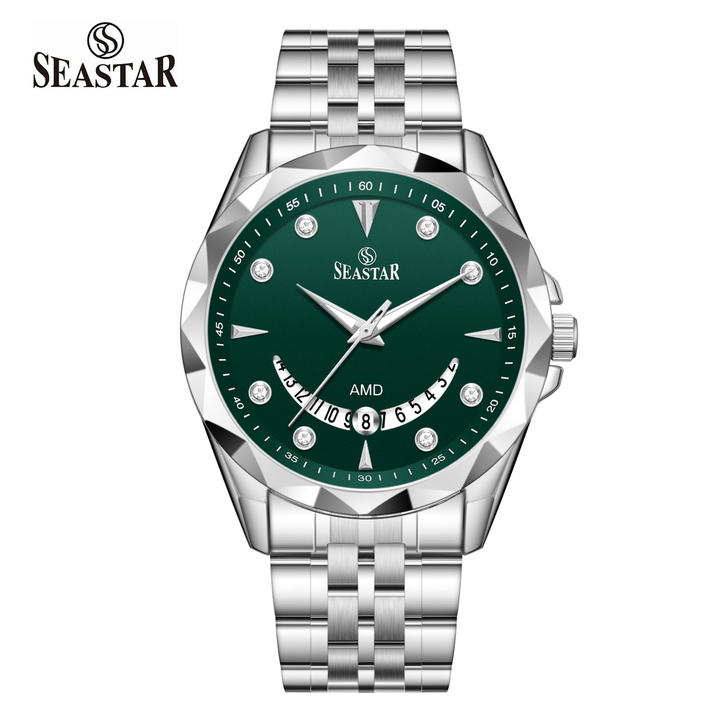 Seastar SS-2472M Stainless Steel Men's Watch