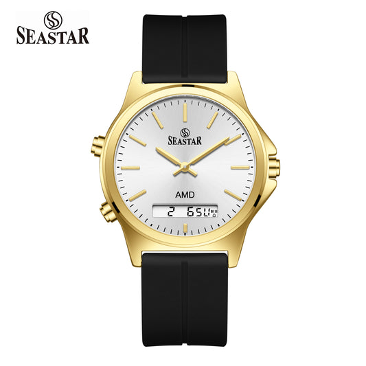 Seastar SS-2481M Dual-Display Sport Watch | Premium Silicone Strap Edition