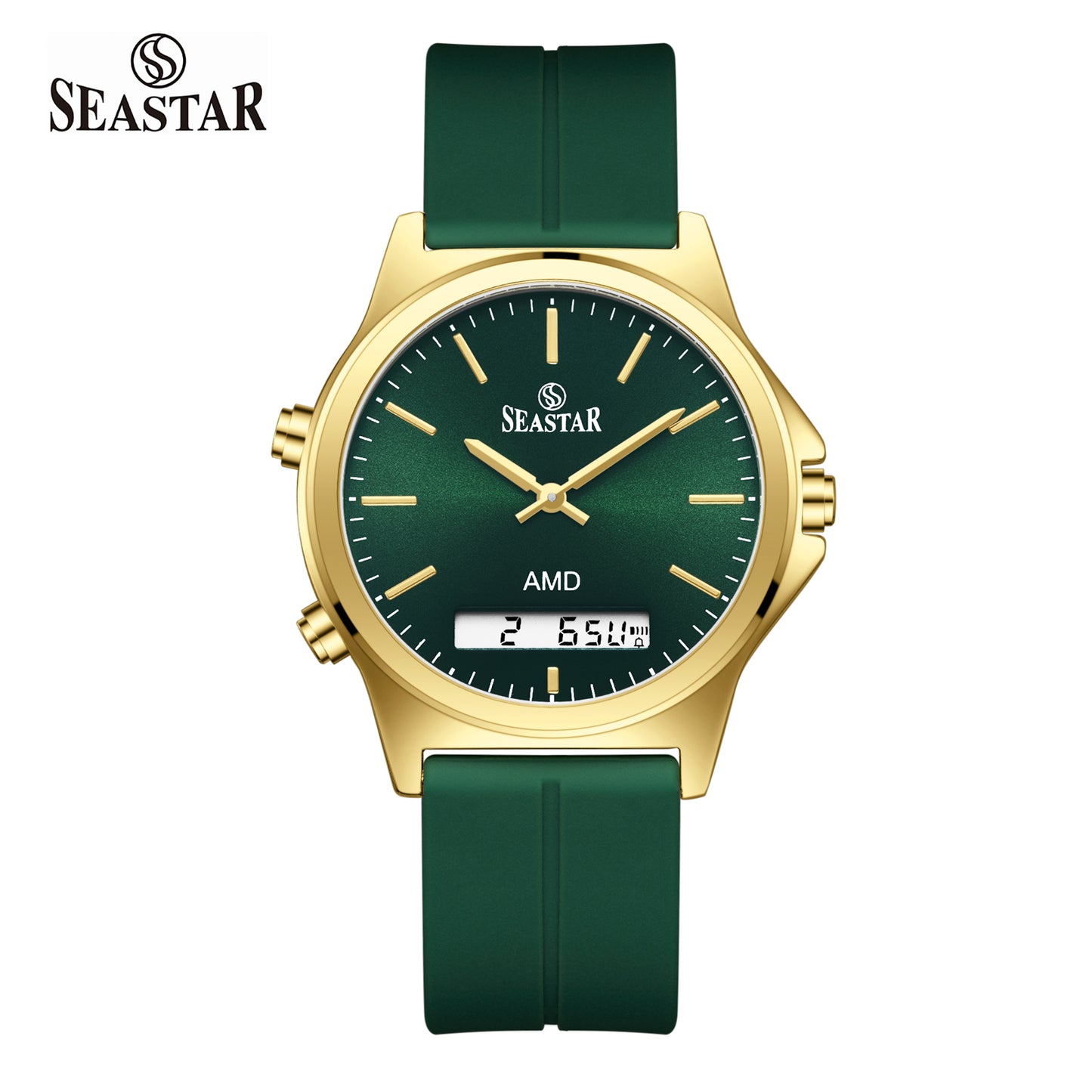 SS-2481M Dual-Display Sport Watch | Premium Silicone Strap Edition