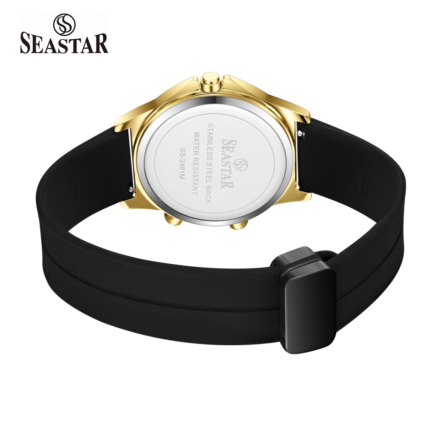 Seastar SS-2481M Dual-Display Sport Watch | Premium Silicone Strap Edition
