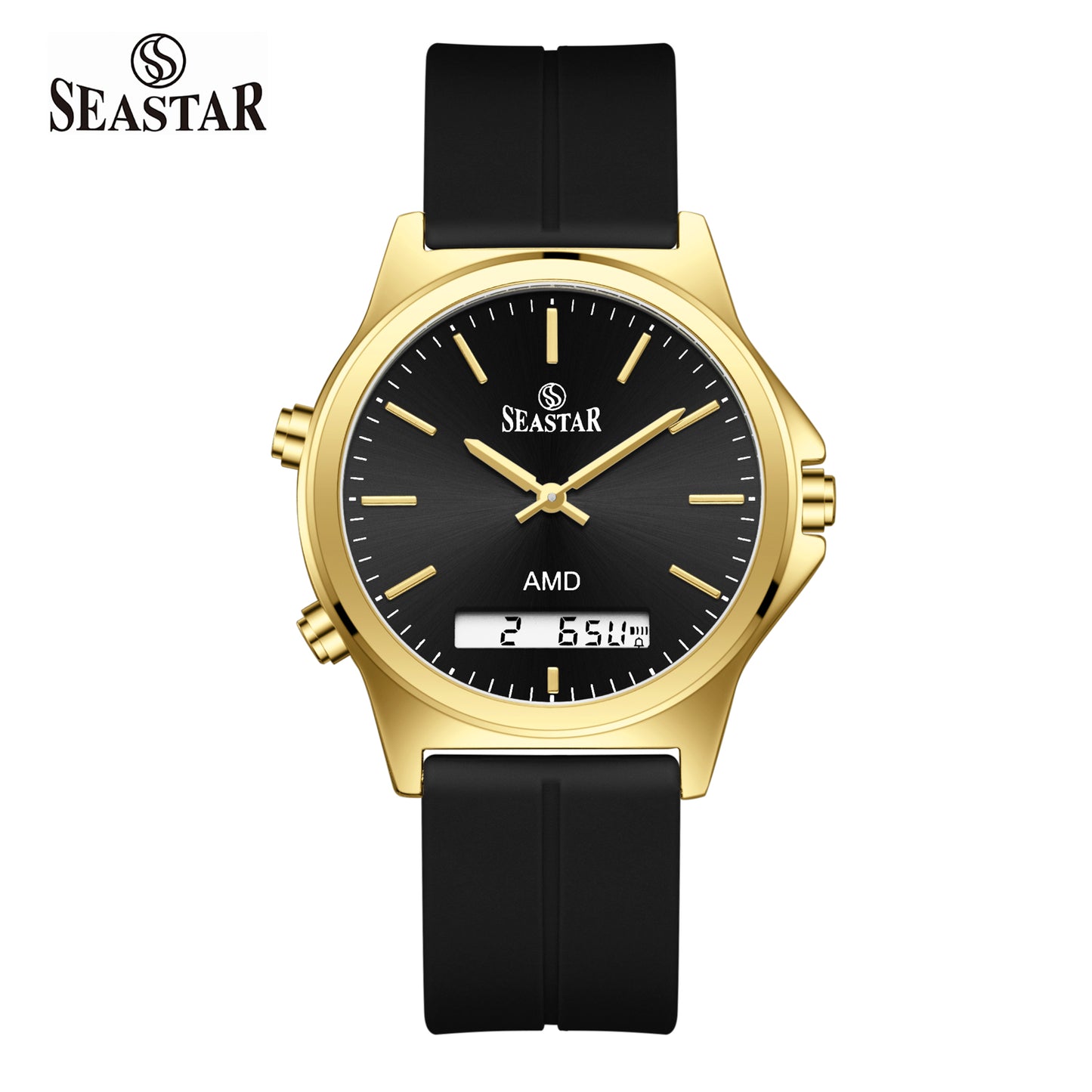SS-2481M Dual-Display Sport Watch | Premium Silicone Strap Edition