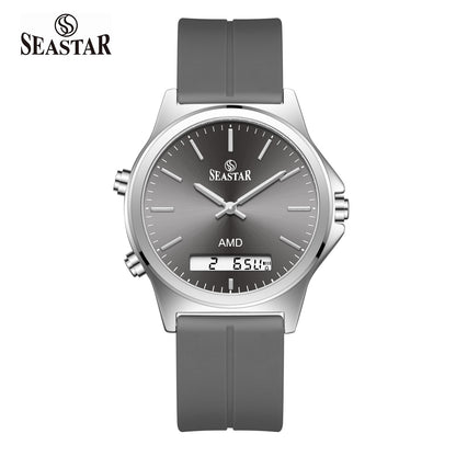 Seastar SS-2481M Dual-Display Sport Watch | Premium Silicone Strap Edition