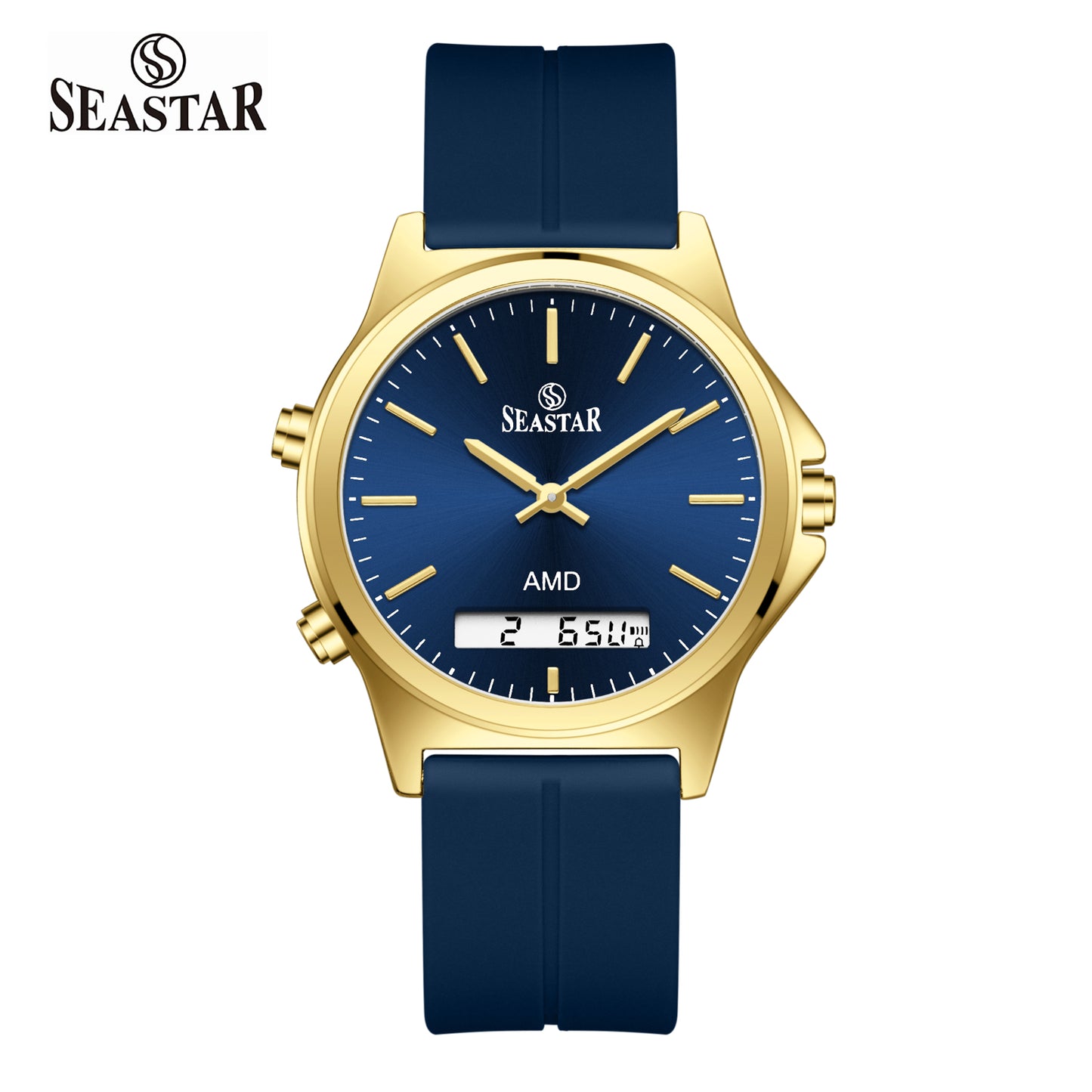 SS-2481M Dual-Display Sport Watch | Premium Silicone Strap Edition