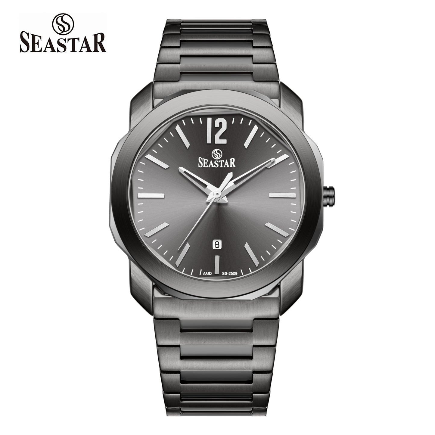 Seastar SS-2509M Stainless Steel Men's Luxury Watch