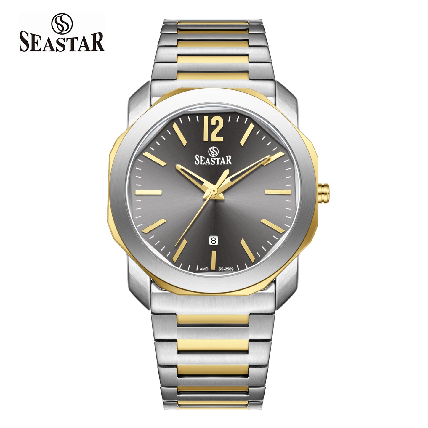 Seastar SS-2509M Stainless Steel Men's Luxury Watch