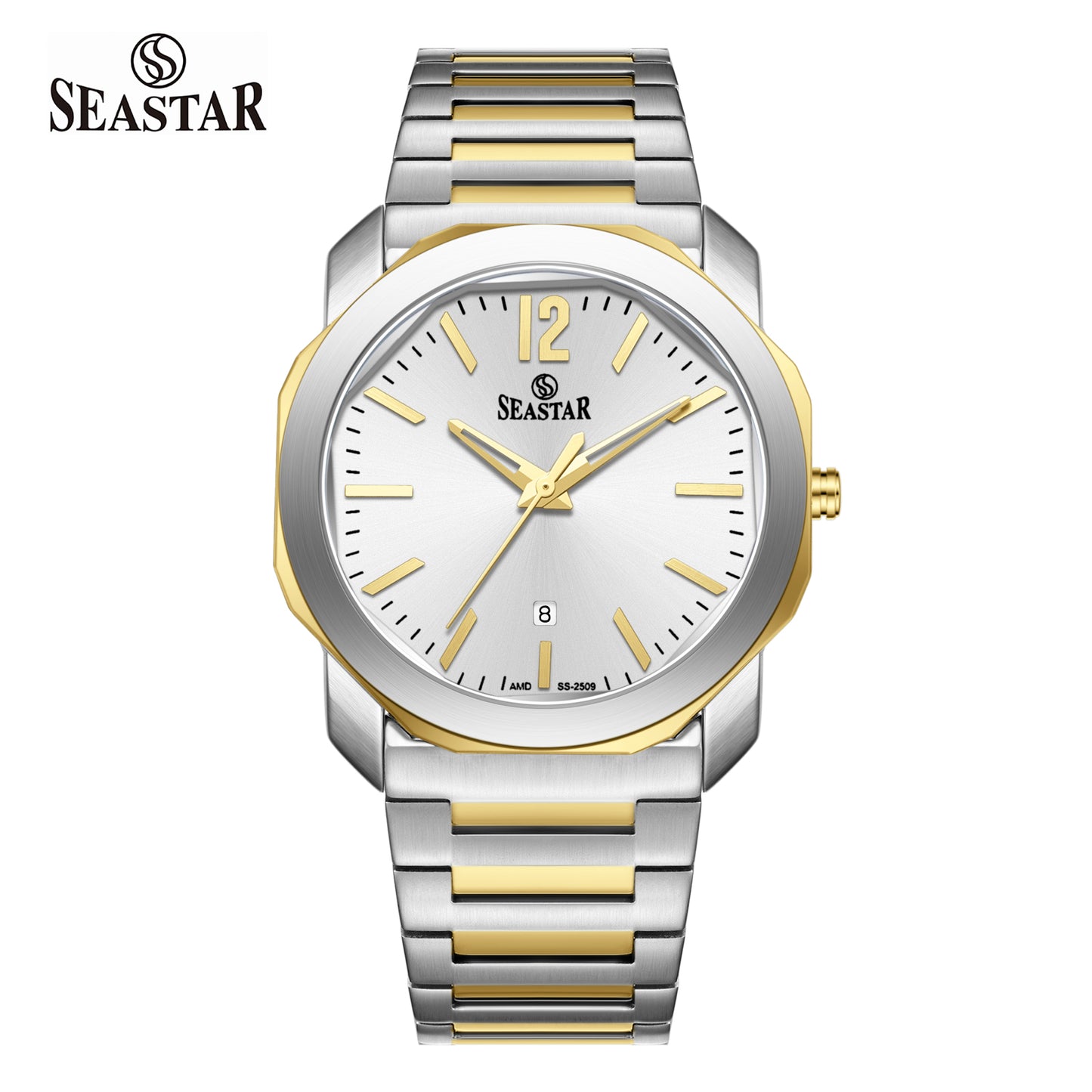 Seastar SS-2509M Stainless Steel Men's Luxury Watch