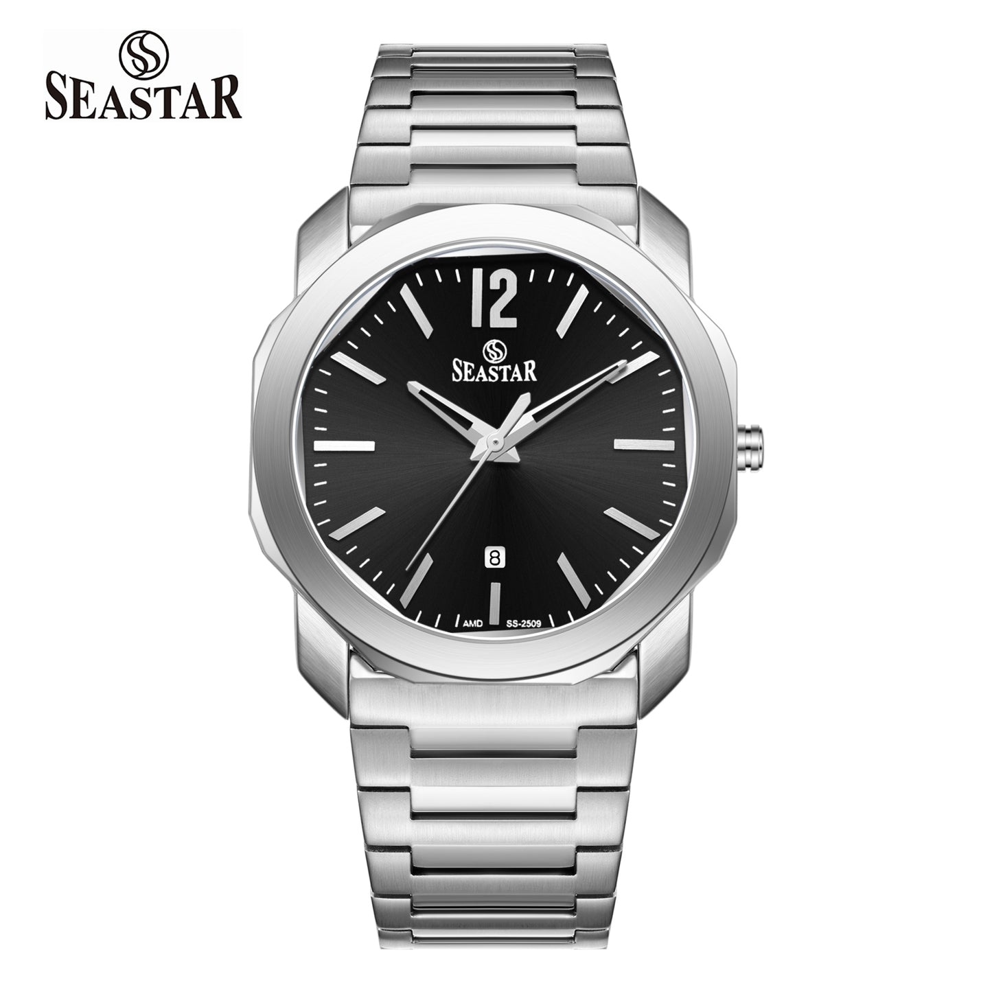Seastar SS-2509M Stainless Steel Men's Luxury Watch
