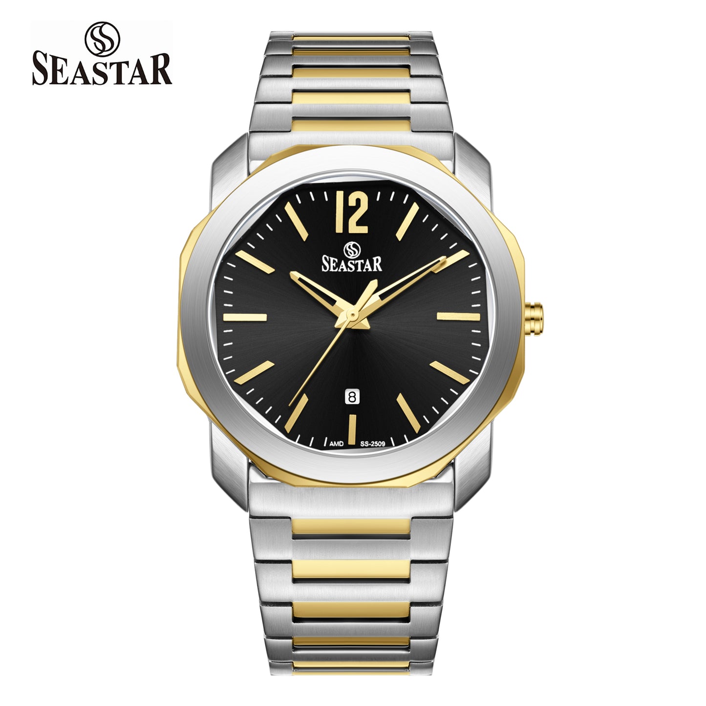 Seastar SS-2509M Stainless Steel Men's Luxury Watch