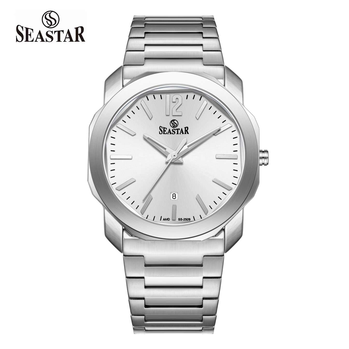 Seastar SS-2509M Stainless Steel Men's Luxury Watch