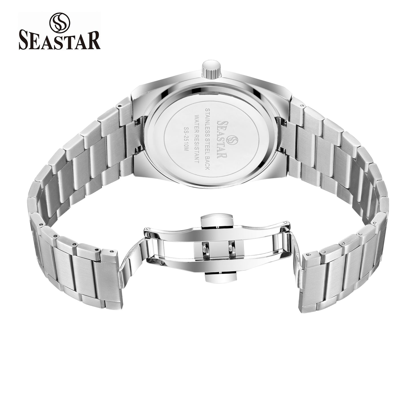 Seastar SS-2510M Minimalist Executive Stainless Steel Men's Luxury Watch