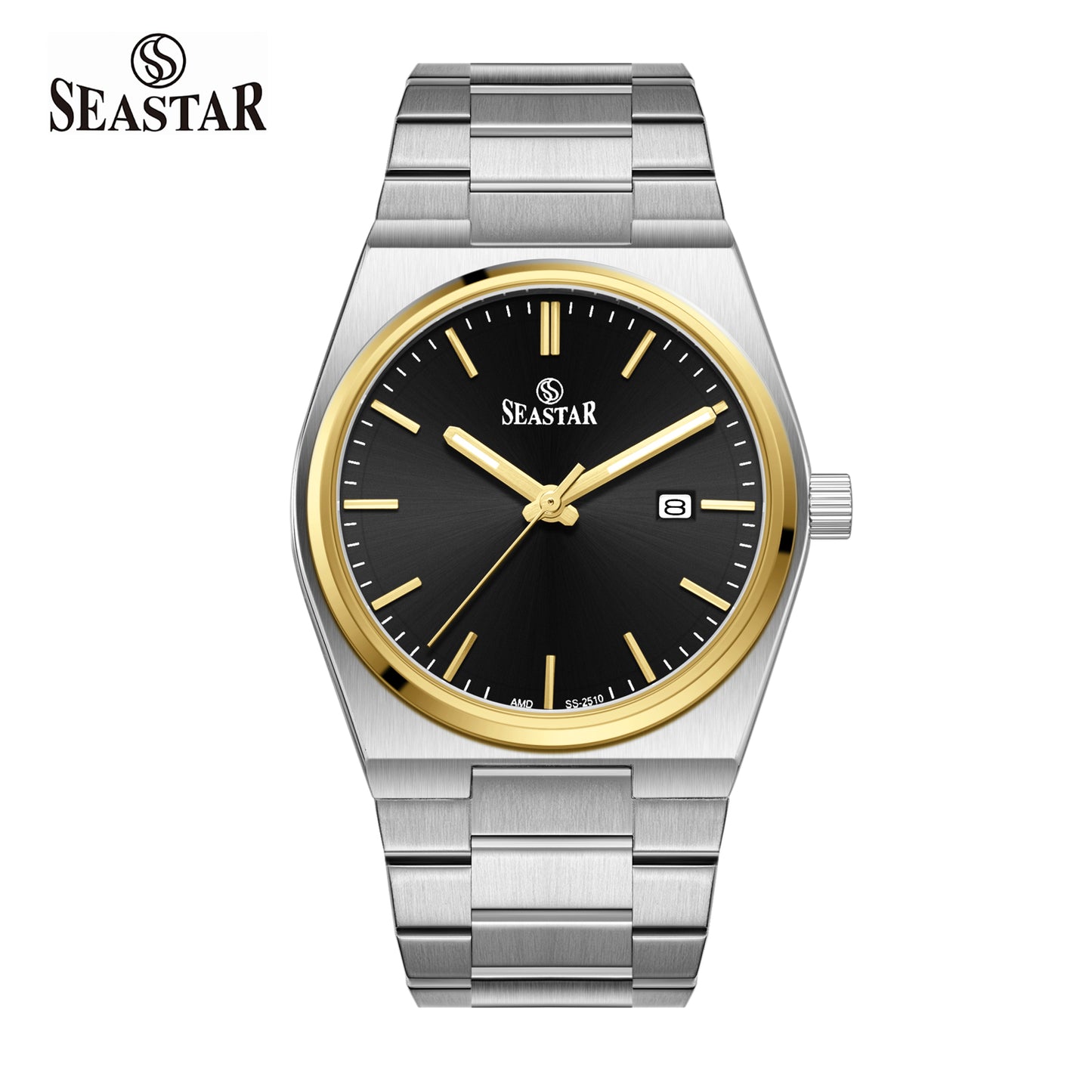 Seastar SS-2510M Minimalist Executive Stainless Steel Men's Luxury Watch