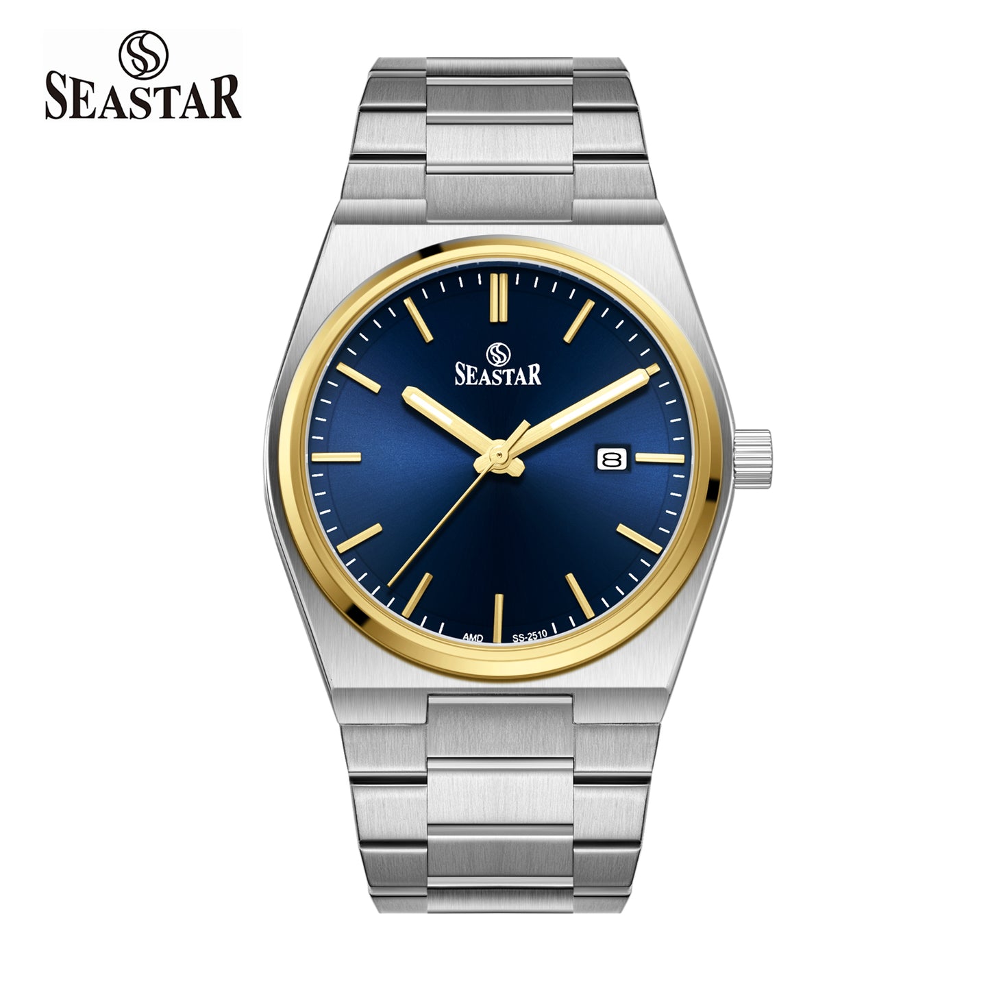 Seastar SS-2510M Minimalist Executive Stainless Steel Men's Luxury Watch