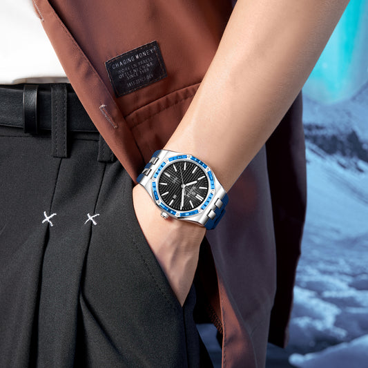 Seastar SS-2465M – Men’s Silicone Strap Watch