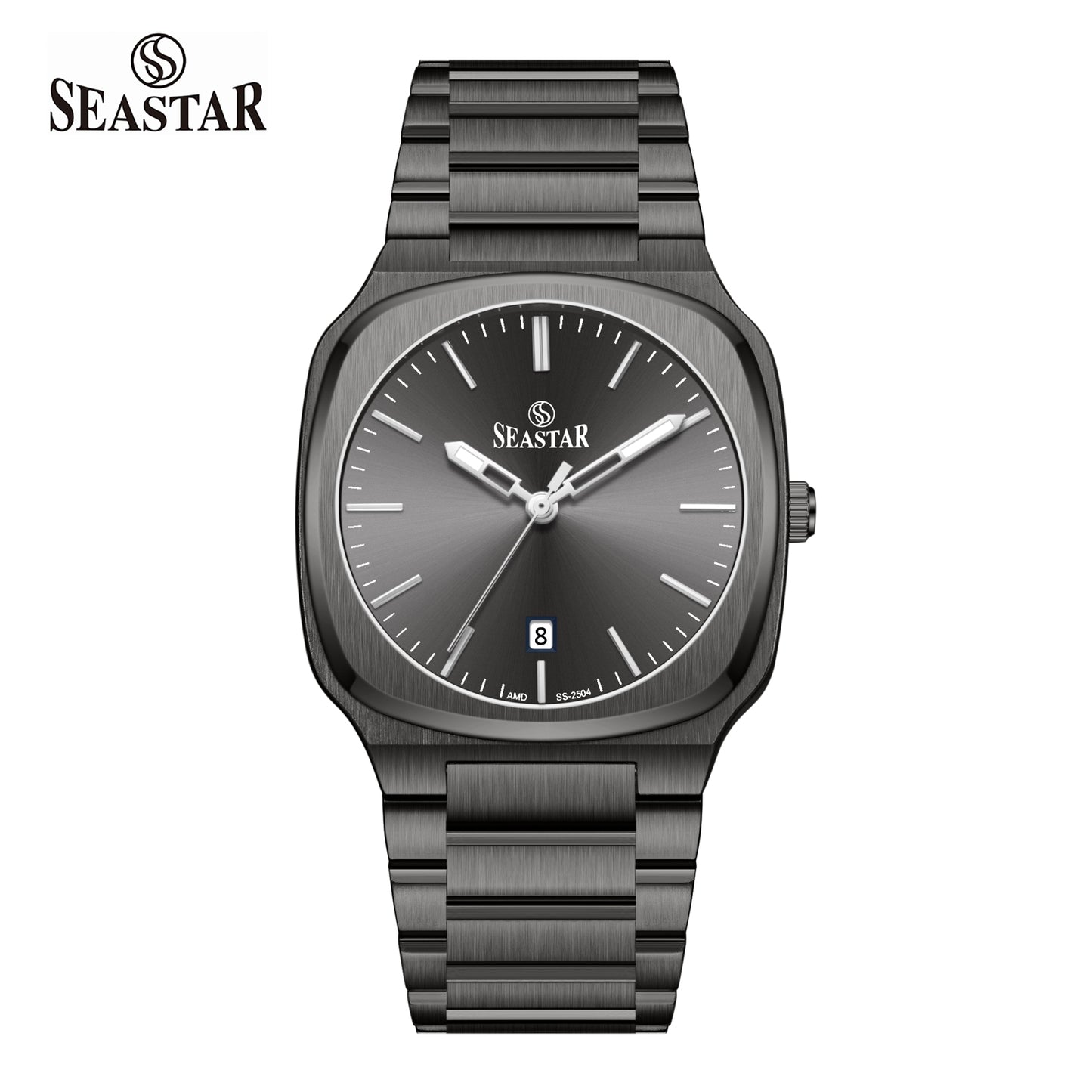 SS-2504M Stainless Steel Edition Chain & Sunray Dial Men's Watch