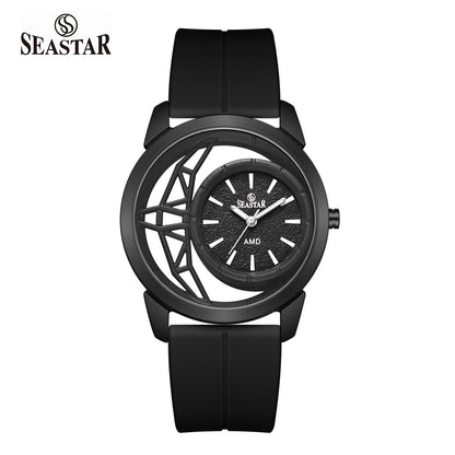 SS-2462M Semi-Skeleton Men's Premium Silicone Straps
