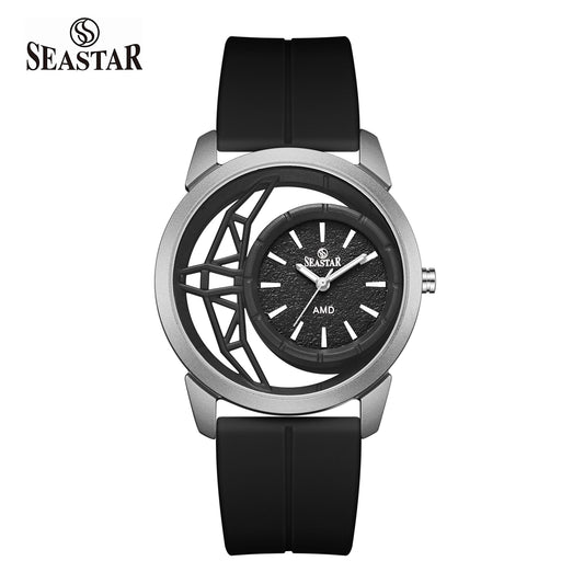 SS-2462M Semi-Skeleton Men's Premium Silicone Straps